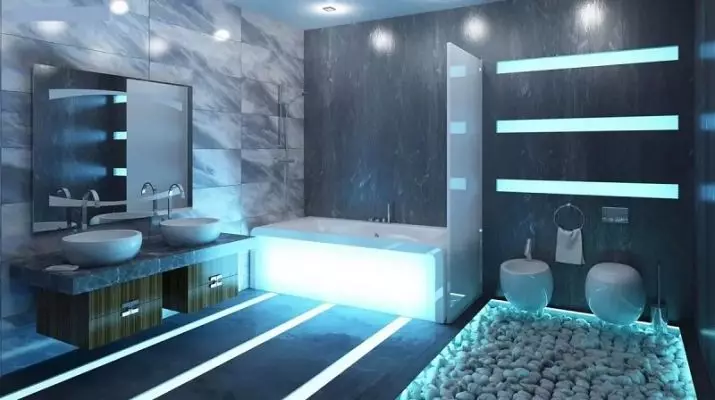 Vegglamper på badet: LED og andre fuktighetsbeskyttelseslamper på veggen. Grad av beskyttelse av fuktsikker lamper 10130_22