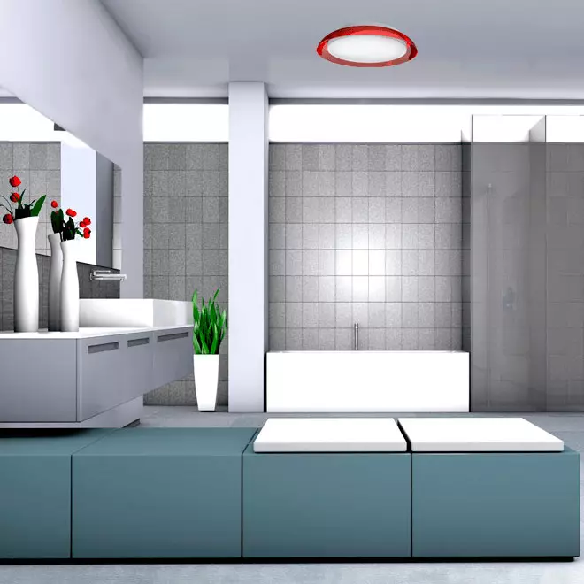 Apšvietimas vonios kambaryje (88 nuotraukos): mažo ir didelio kambario dizaino pavyzdžiai su apšvietimu, drėgmės atsparios LED juostos ir kitų lempų parinkimas 10135_81
