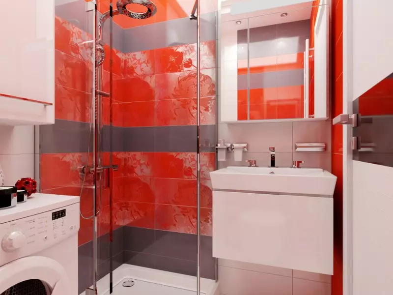 Bathroom design 4 square meters. M (97 photos): Modern interior designs of a small room 4 square meters, planning ideas 10139_27