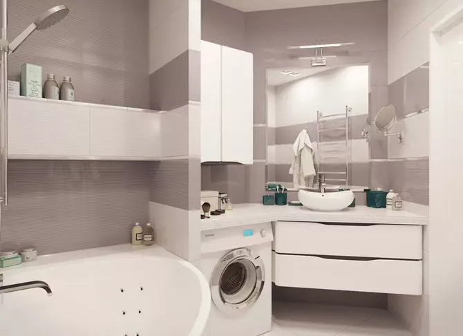 Badeværelse design 4 kvadratmeter. M (97 Billeder): Moderne indretning af et lille værelse 4 kvadratmeter, planlægning ideer 10139_5