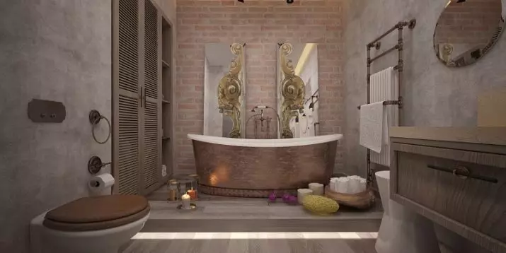 Koristeellinen kylpyhuoneen kipsi (56 valokuvaa): kosteudenkestävä venetsialainen ja muut sisätilojen sisustus, design-asetukset 10140_15
