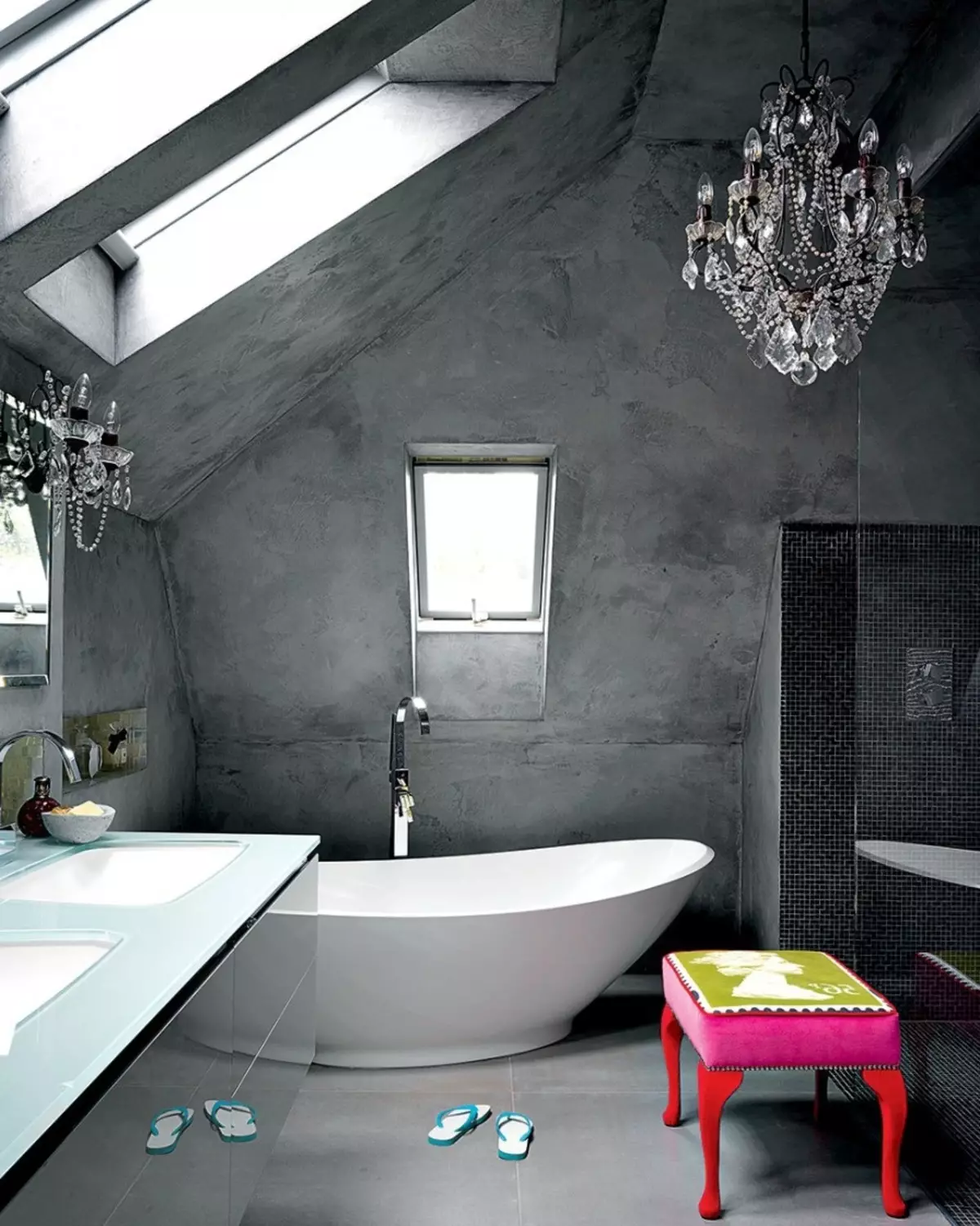 Koristeellinen kylpyhuoneen kipsi (56 valokuvaa): kosteudenkestävä venetsialainen ja muut sisätilojen sisustus, design-asetukset 10140_51