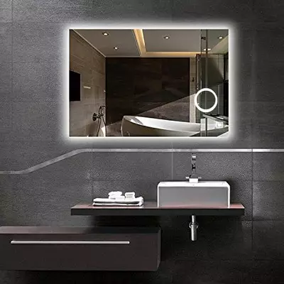 Belysning för spegeln i badrummet: Hur man väljer en lampa i badrummet för en 45 cm spegel och 80x80 cm? Belysning med hjälp av sconce och andra alternativ 10141_16