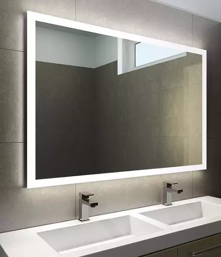 Belysning för spegeln i badrummet: Hur man väljer en lampa i badrummet för en 45 cm spegel och 80x80 cm? Belysning med hjälp av sconce och andra alternativ 10141_23