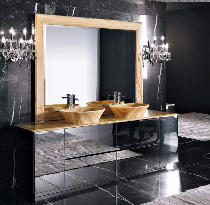 Осветљење за огледало у купатилу: Како одабрати лампу у купатилу за огледало од 45 цм и 80к80 цм? Осветљење уз помоћ Сцонце и других опција 10141_33