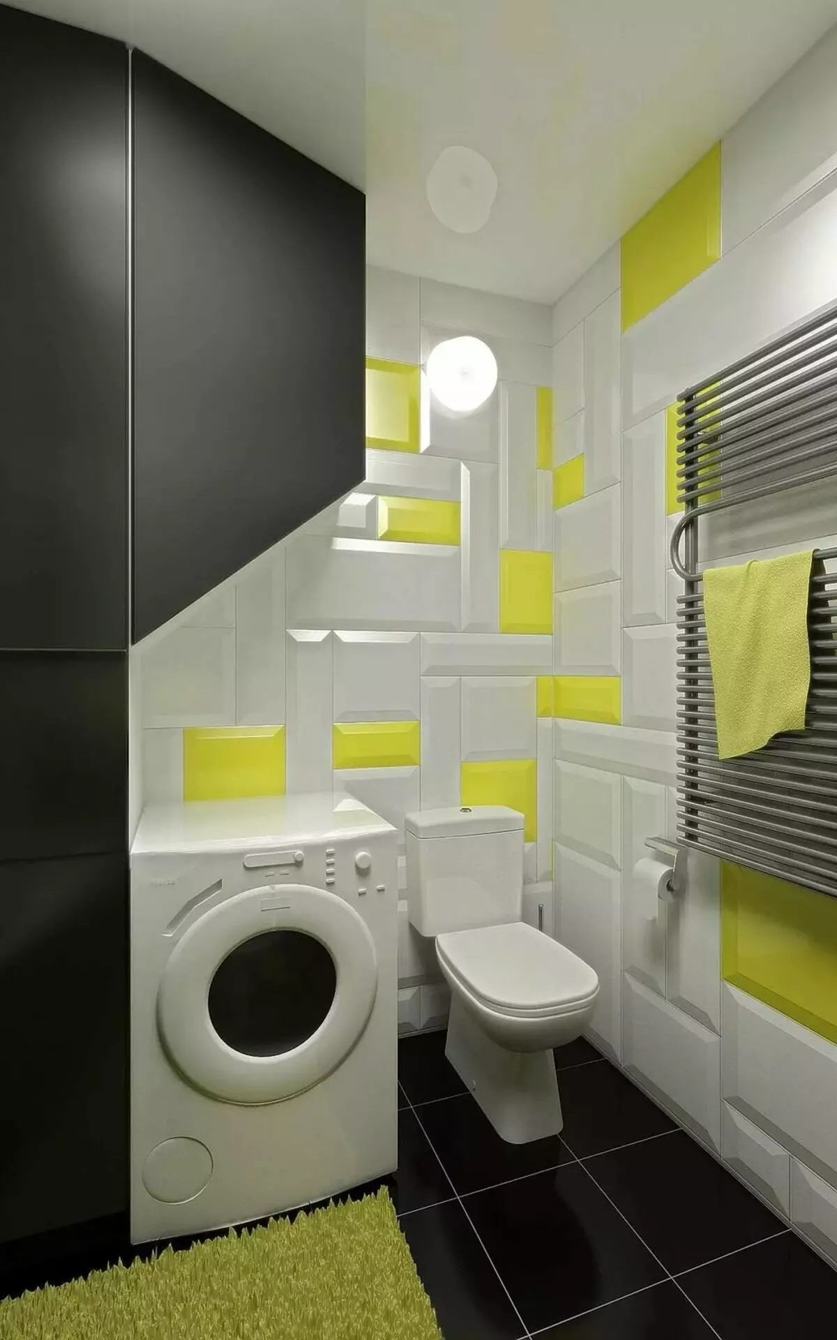 חדר אמבטיה ב Khrushchev (97 תמונות): עיצוב חדר קטן, אפשרויות גימור, חדרים סטנדרטיים קטנים דוגמאות פנים 10144_14