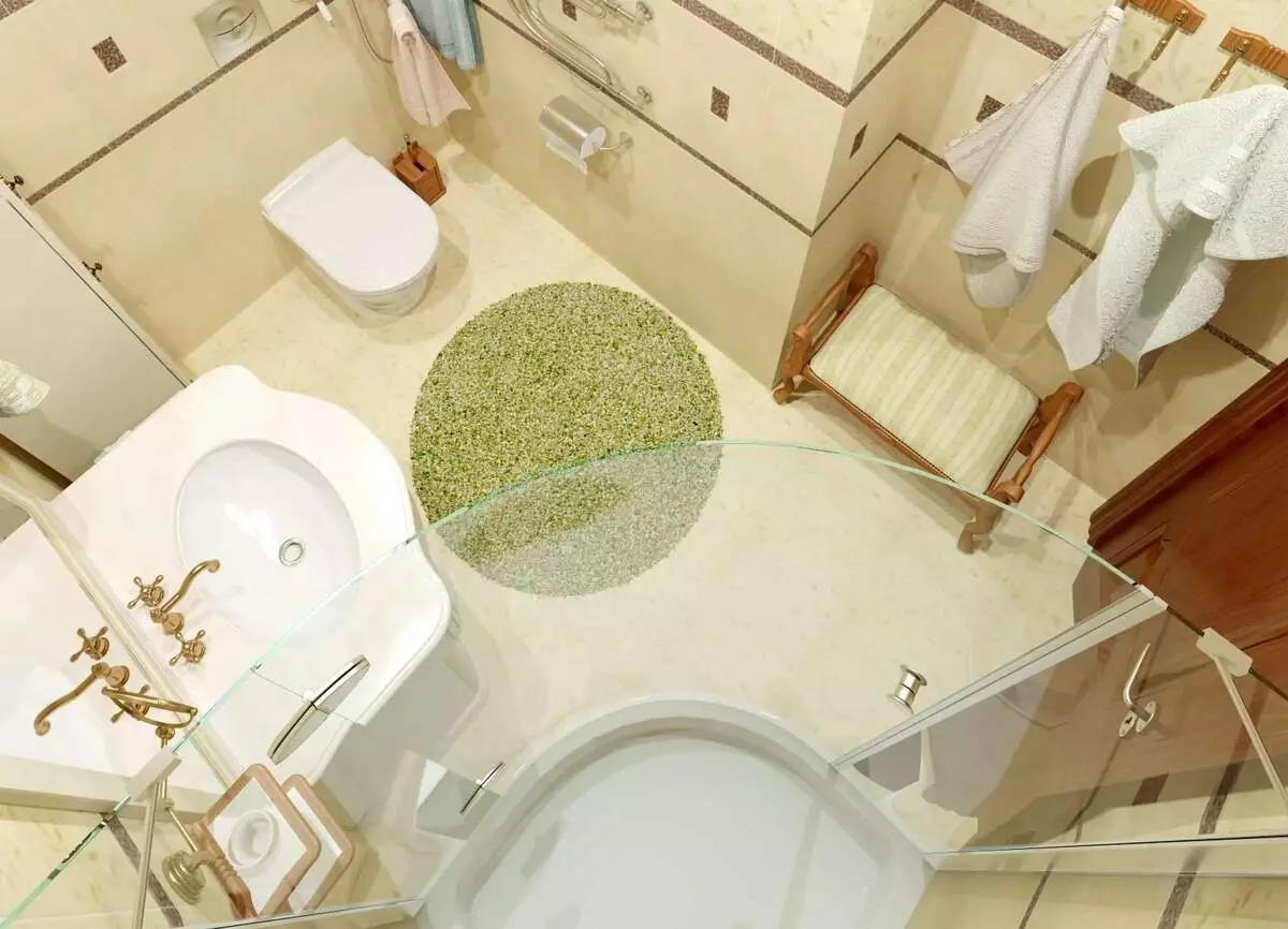 Phòng tắm ở Khrushchev (97 ảnh): Thiết kế phòng nhỏ, Tùy chọn hoàn thiện, Phòng nhỏ tiêu chuẩn Ví dụ: Nội thất Nội thất 10144_26