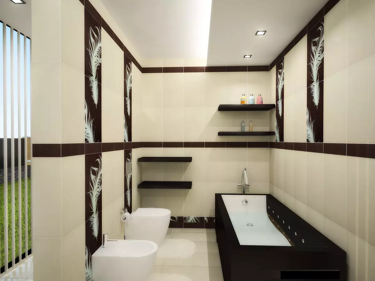 Salle de bain à Khrouchtchev (97 photos): Petite salle de chambre, options de finition, petites pièces standard exemples d'intérieur 10144_66