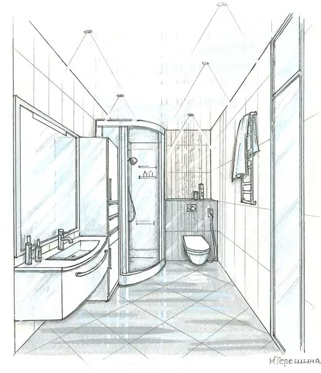 욕실 디자인 (170 장의 사진) : 프로젝트 2021 및 인테리어 디자인 아이디어. 방을 장비하는 방법? 디자이너의 배열을위한 간단하고 엘리트 옵션 10147_10