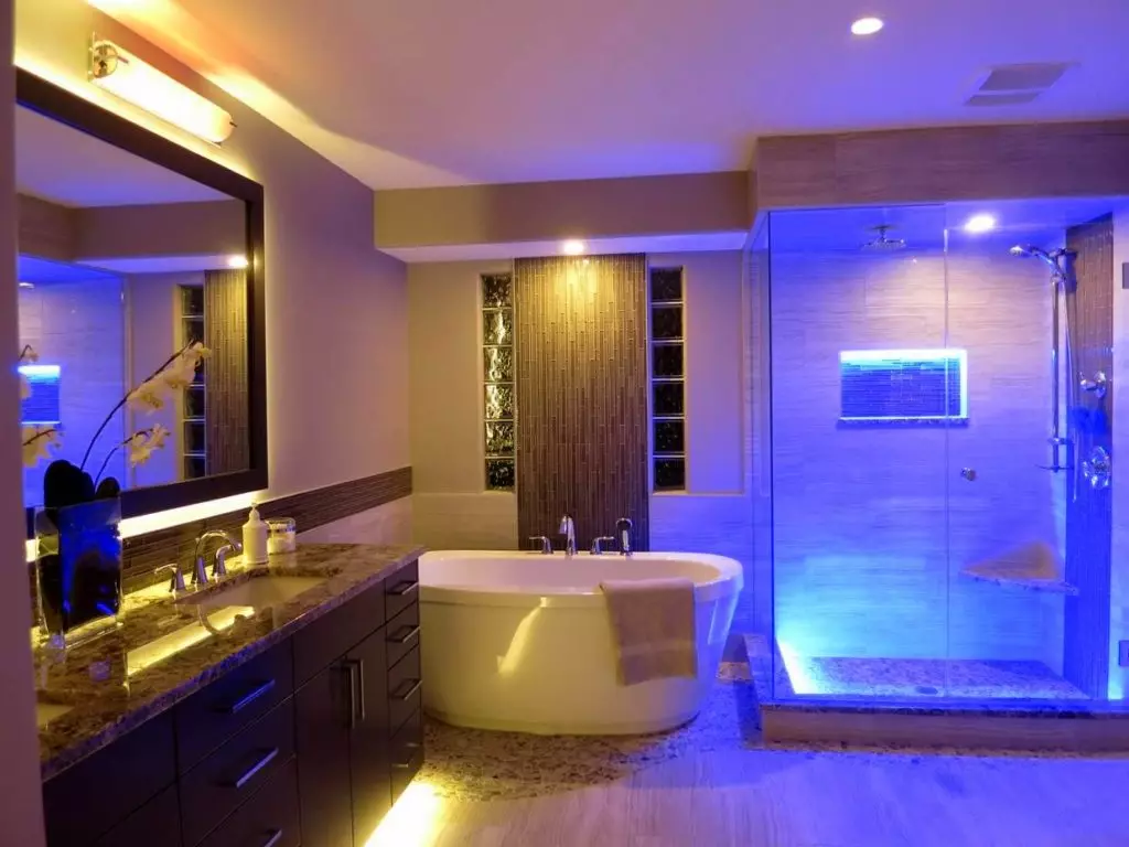 Дизајн купатила (170 фотографија): Пројекти 2021 и идеје за дизајн ентеријера. Како опремити собу? Једноставне и елитне опције за аранжман од дизајнера 10147_119