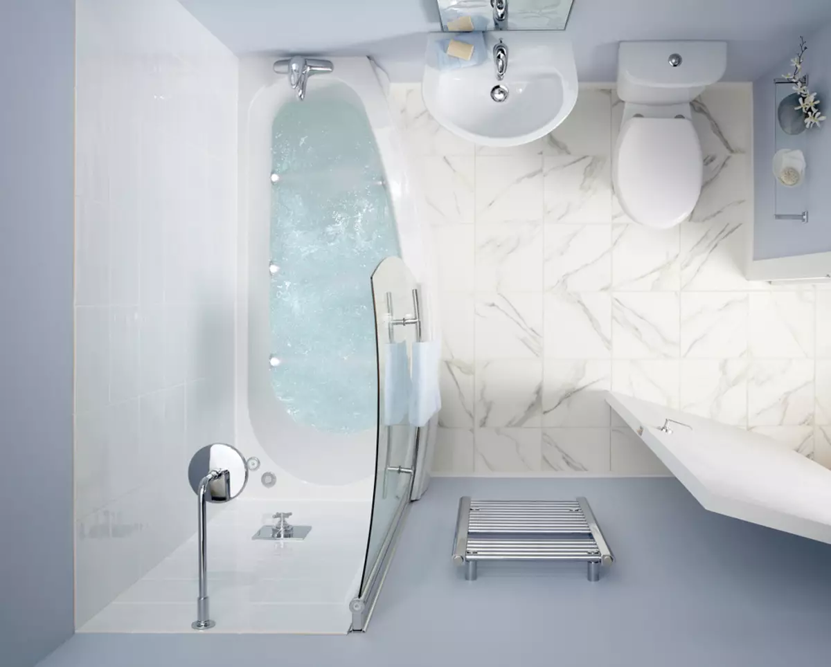 Design de salle de bain (170 photos): Projets 2021 et idées de design d'intérieur. Comment équiper la pièce? Options simples et élites pour l'arrangement des designers 10147_16