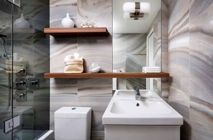 Дизајн купатила (170 фотографија): Пројекти 2021 и идеје за дизајн ентеријера. Како опремити собу? Једноставне и елитне опције за аранжман од дизајнера 10147_161