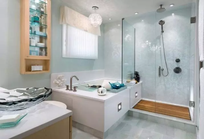 Дизајн купатила (170 фотографија): Пројекти 2021 и идеје за дизајн ентеријера. Како опремити собу? Једноставне и елитне опције за аранжман од дизајнера 10147_167