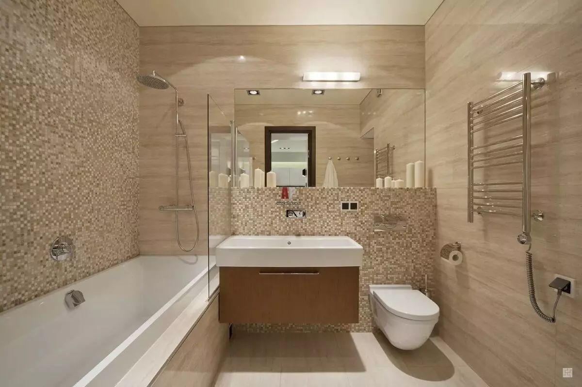 Kúpeľňa Design (170 fotiek): Projekty 2021 a nápady na dizajn interiéru. Ako vybaviť izbu? Jednoduché a elitné možnosti pre usporiadanie od dizajnérov 10147_26