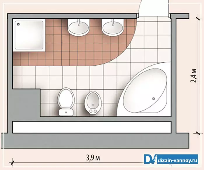バスルームデザイン（170写真）：プロジェクト2021とインテリアデザインのアイデア。部屋に装飾する方法デザイナーからの取り決めのためのシンプルでエリートのオプション 10147_30