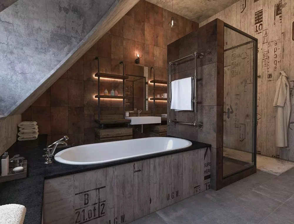 Дизајн купатила (170 фотографија): Пројекти 2021 и идеје за дизајн ентеријера. Како опремити собу? Једноставне и елитне опције за аранжман од дизајнера 10147_50