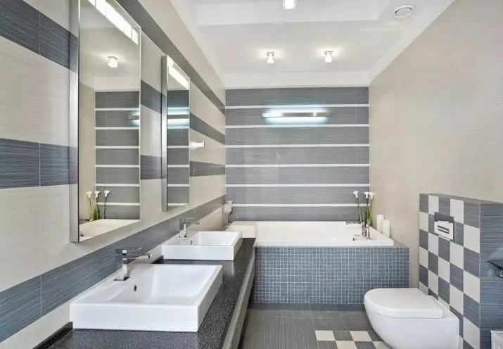 Banyo tasarımı (170 fotoğraf): Projeler 2021 ve iç tasarım fikirleri. Oda nasıl donanım? Tasarımcılardan düzenleme için basit ve elit seçenekleri 10147_72