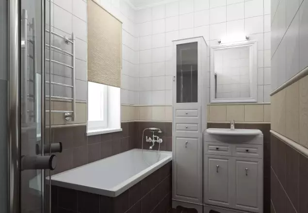 Design de banheiro sem vaso sanitário (37 fotos): Design do quarto 170x170 e colocando outros tamanhos 10149_25