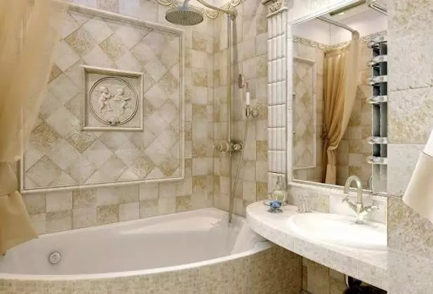 Design de banheiro sem vaso sanitário (37 fotos): Design do quarto 170x170 e colocando outros tamanhos 10149_29