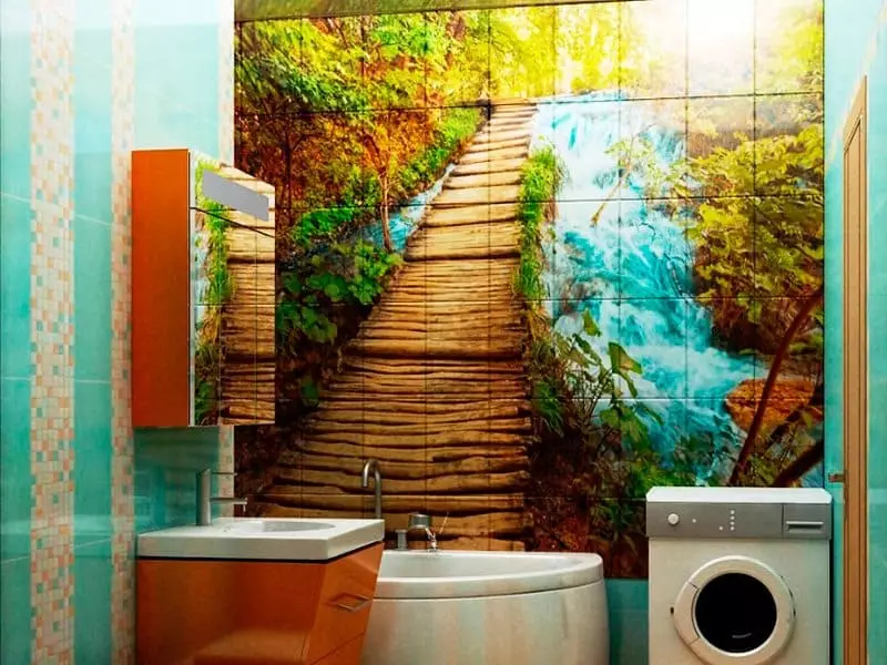 Design de banheiro sem vaso sanitário (37 fotos): Design do quarto 170x170 e colocando outros tamanhos 10149_31