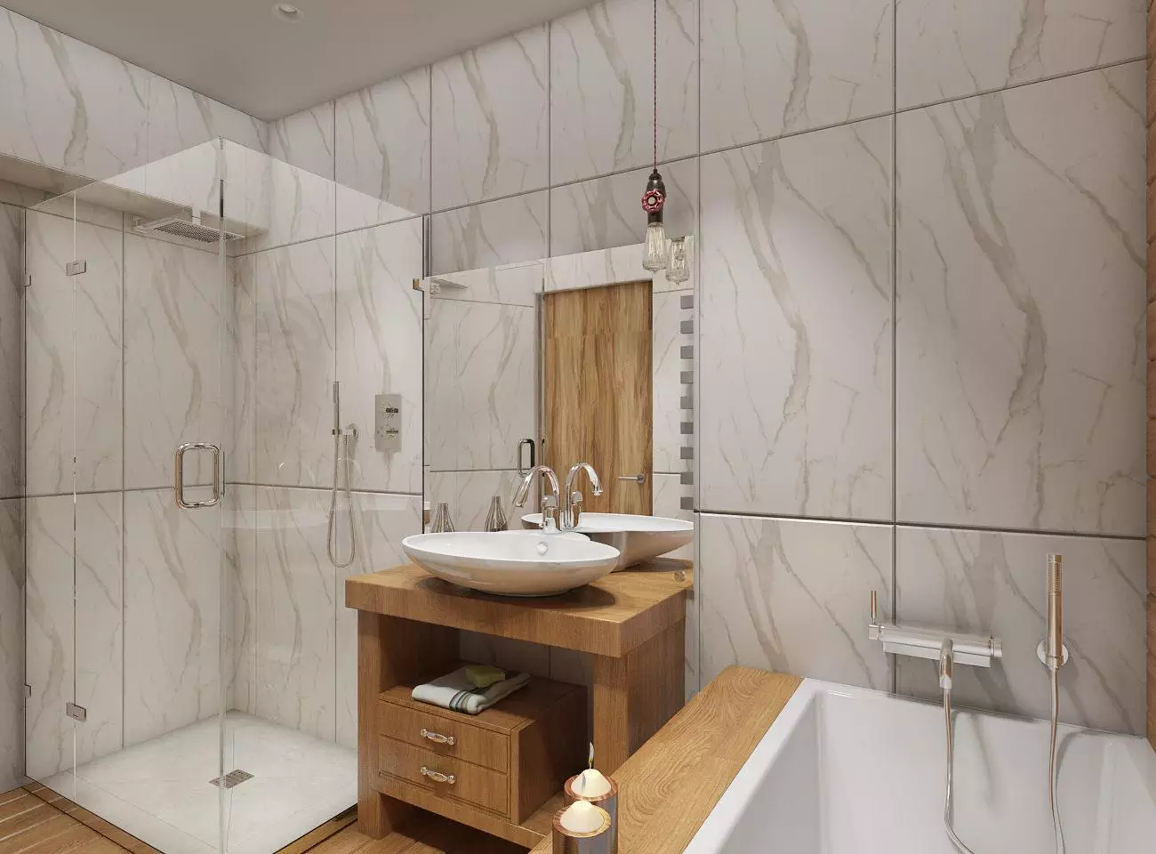 Design de banheiro sem vaso sanitário (37 fotos): Design do quarto 170x170 e colocando outros tamanhos 10149_4