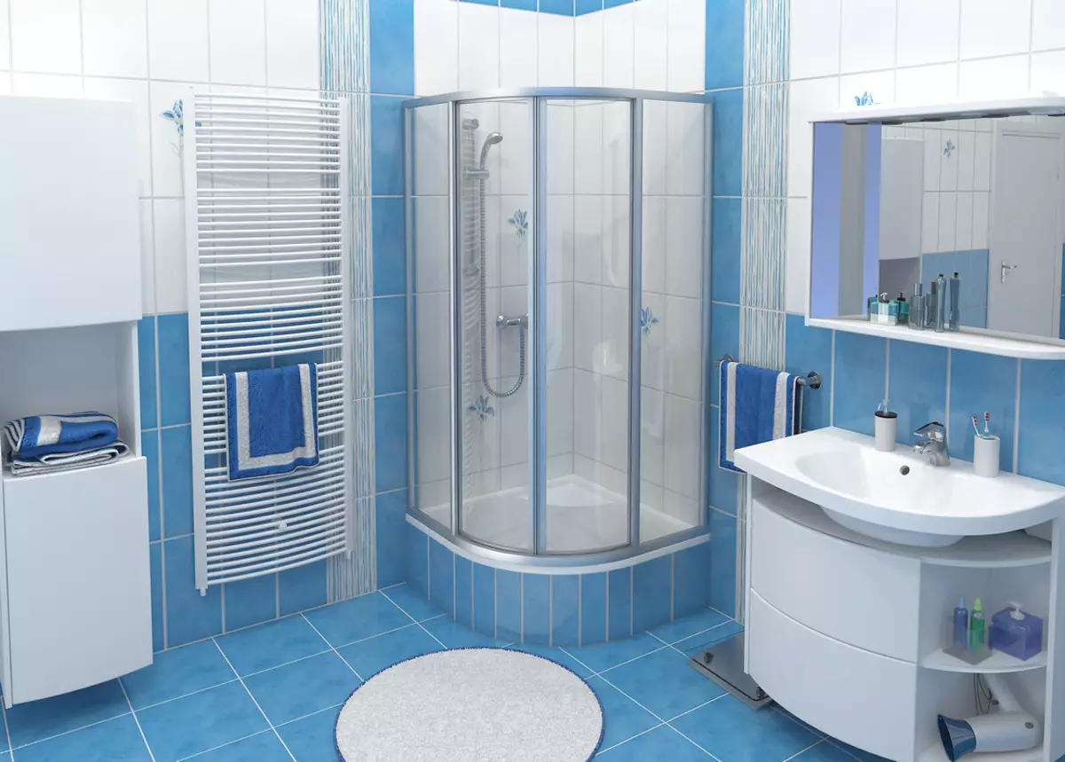 Design de banheiro sem vaso sanitário (37 fotos): Design do quarto 170x170 e colocando outros tamanhos 10149_7