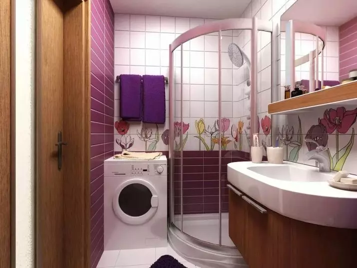 Design de banheiro sem vaso sanitário (37 fotos): Design do quarto 170x170 e colocando outros tamanhos 10149_9