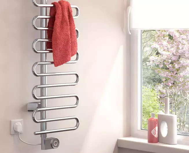 Rails de serviettes électriques pour la salle de bain: modèles avec thermostat et sans. Comment choisir un serpent? Propriété Reviews 10151_38