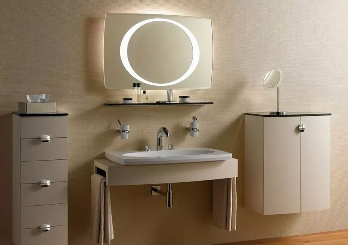 Pribor u kupaonici (107 fotografija): Vrste i setovi za kupaonicu, izbor pribora, mramor kupaonica pribor iz Italije, primjeri iz IKEA i drugih 10160_52