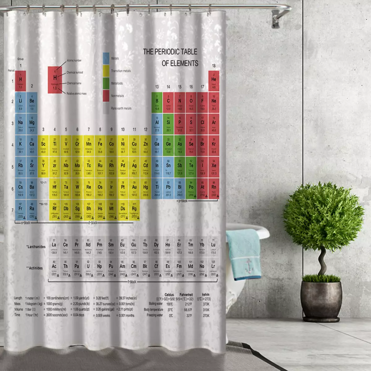 Badkar gardiner (100 bilder): Textilvattenavvisande gardiner, storlekar, vikning och transparenta, rullade och fototraktorer, från IKEA och andra 10162_48
