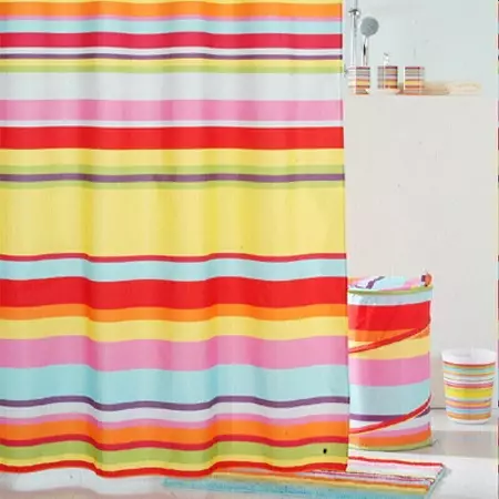 Badkar gardiner (100 bilder): Textilvattenavvisande gardiner, storlekar, vikning och transparenta, rullade och fototraktorer, från IKEA och andra 10162_63
