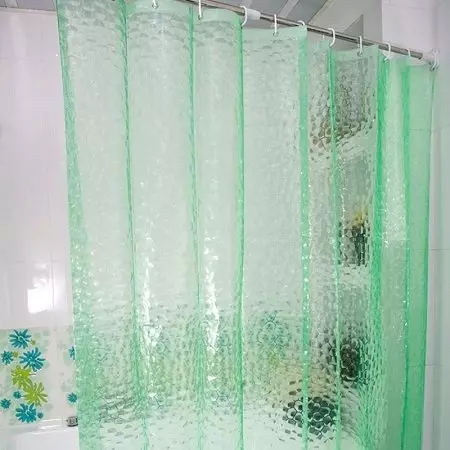 Badkar gardiner (100 bilder): Textilvattenavvisande gardiner, storlekar, vikning och transparenta, rullade och fototraktorer, från IKEA och andra 10162_95
