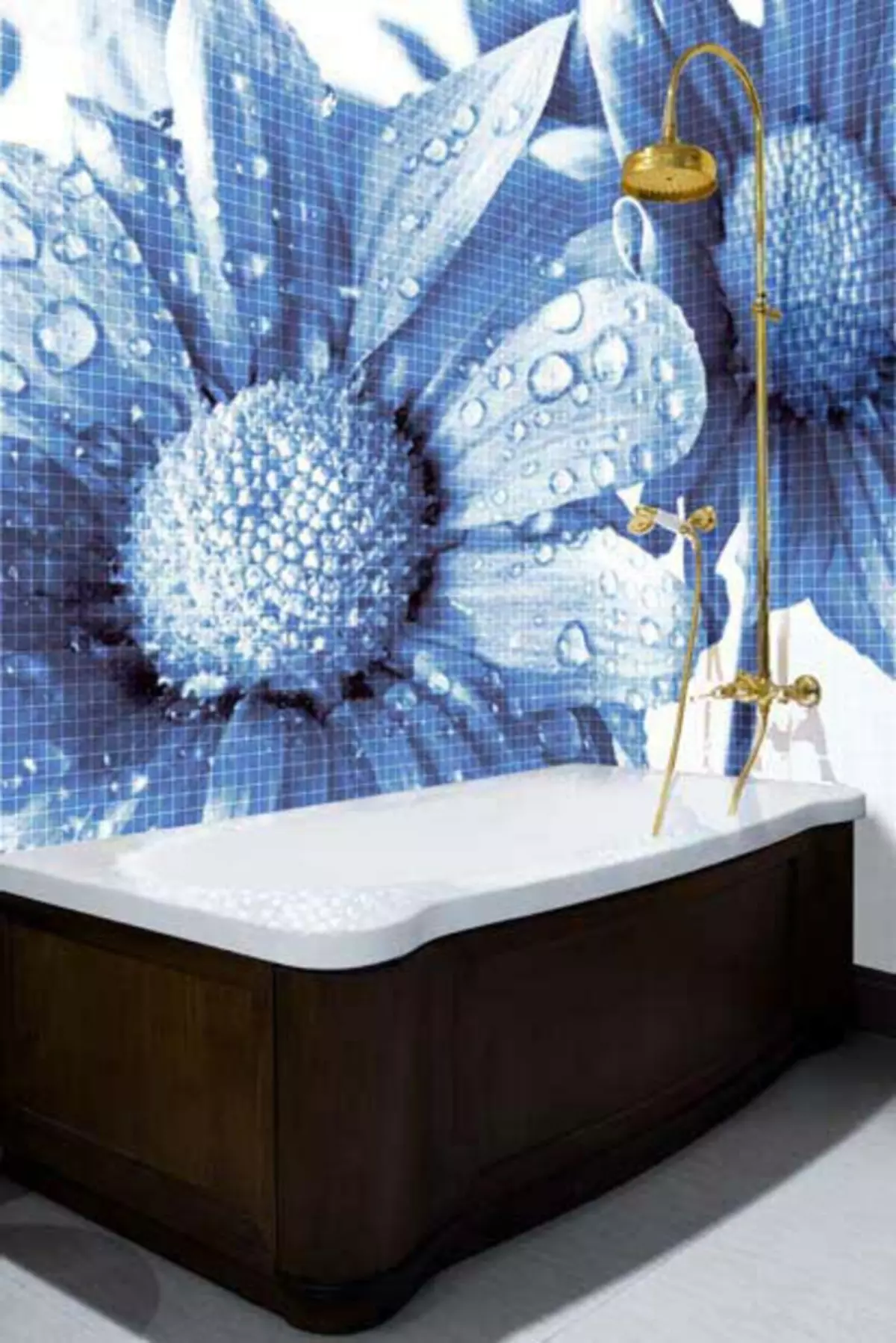 Vannas istabas dekors (68 fotogrāfijas): sienu dekorēšanas iespējas un grīdas dekoru idejas. Kā atjaunot stāvvadu? 10166_13