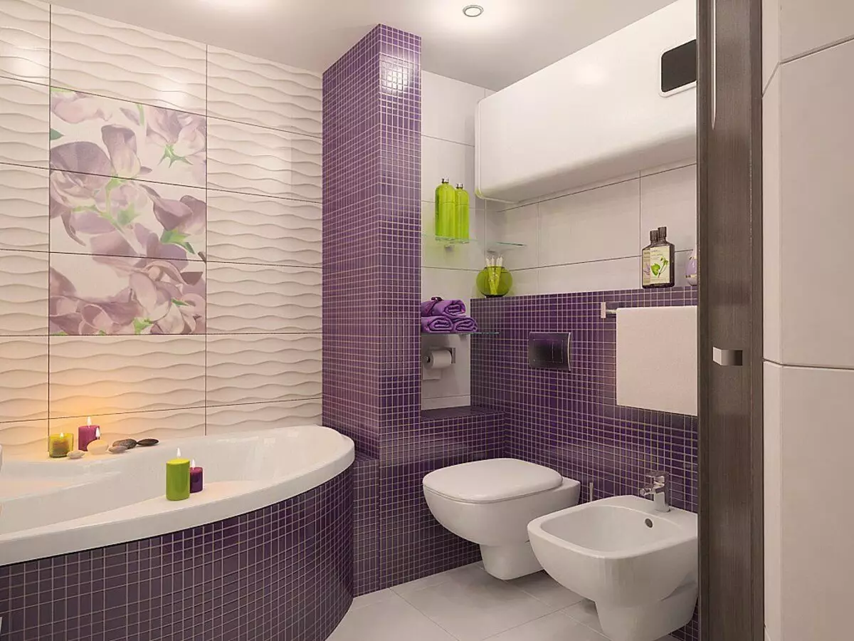 Decorazione del bagno (68 foto): opzioni di decorazione a parete e idee per arredi piani. Come ristabilire un riser? 10166_3