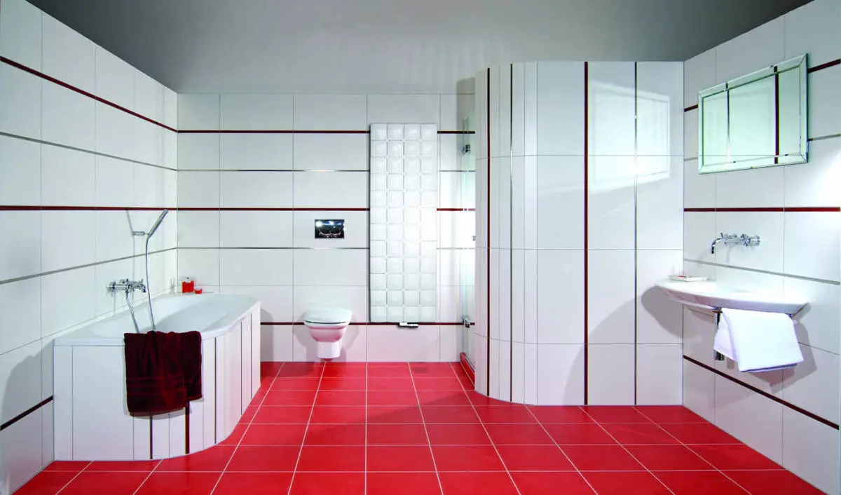 Badkamer (165 foto's): bad en douche in één kamer. Mooie en stijlvolle voorbeelden. We kiezen de organisator. Ergonomie opties, ontwerp 10167_12
