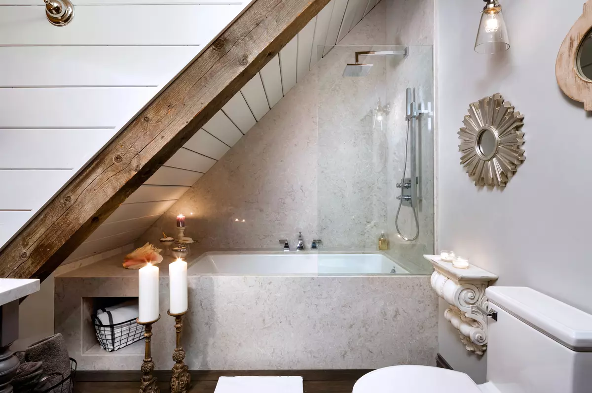 Badkamer (165 foto's): bad en douche in één kamer. Mooie en stijlvolle voorbeelden. We kiezen de organisator. Ergonomie opties, ontwerp 10167_138