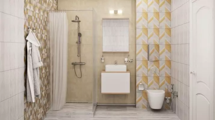 Kupaonica (165 fotografija): Kupaonica i tuš u jednoj sobi. Lijepi i elegantni primjeri. Odabrali smo organizator. Opcije ergonomije, dizajn 10167_165