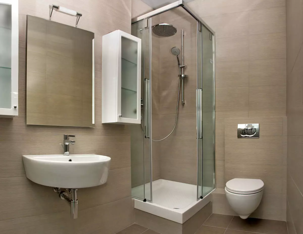 Łazienka (165 zdjęć): wanna i prysznic w jednym pokoju. Piękne i stylowe przykłady. Wybieramy organizatora. Opcje ergonomii, projektowanie 10167_18