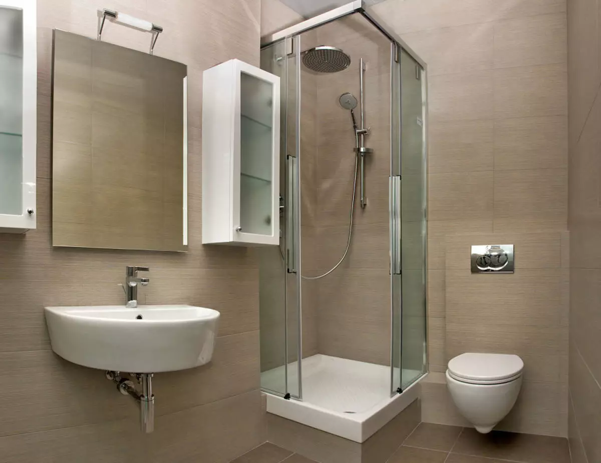 Bathroom (linepe tse 165): Bath le ho hlapa ka kamoreng e le 'ngoe. Mehlala e metle le e semetso. Re khetha bahlophisi. Resitlisi ea Ergonomics, moralo 10167_18