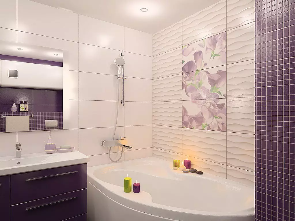 Badkamer (165 foto's): bad en douche in één kamer. Mooie en stijlvolle voorbeelden. We kiezen de organisator. Ergonomie opties, ontwerp 10167_34