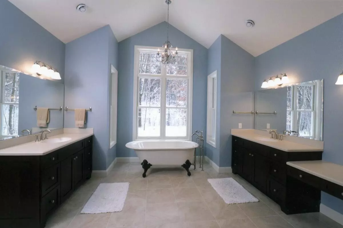 Fürdőszoba (165 fotók): Bath és zuhanyzó egy szobában. Gyönyörű és stílusos példák. A szervezőt választjuk. Ergonómia lehetőségek, tervezés 10167_42