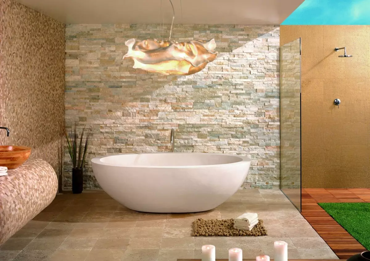 Fürdőszoba (165 fotók): Bath és zuhanyzó egy szobában. Gyönyörű és stílusos példák. A szervezőt választjuk. Ergonómia lehetőségek, tervezés 10167_66