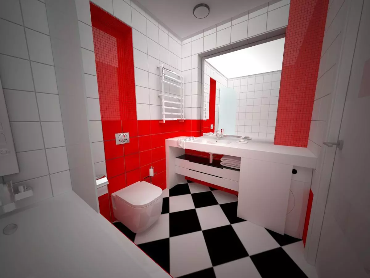Badkamer (165 foto's): bad en douche in één kamer. Mooie en stijlvolle voorbeelden. We kiezen de organisator. Ergonomie opties, ontwerp 10167_81