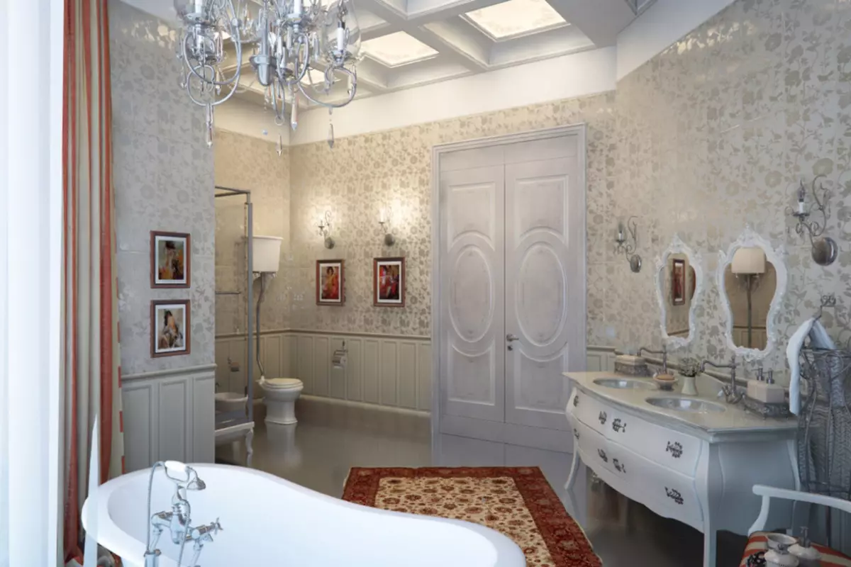 Fürdőszoba (165 fotók): Bath és zuhanyzó egy szobában. Gyönyörű és stílusos példák. A szervezőt választjuk. Ergonómia lehetőségek, tervezés 10167_84
