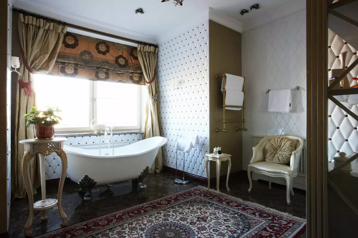 Badkamer (165 foto's): bad en douche in één kamer. Mooie en stijlvolle voorbeelden. We kiezen de organisator. Ergonomie opties, ontwerp 10167_90
