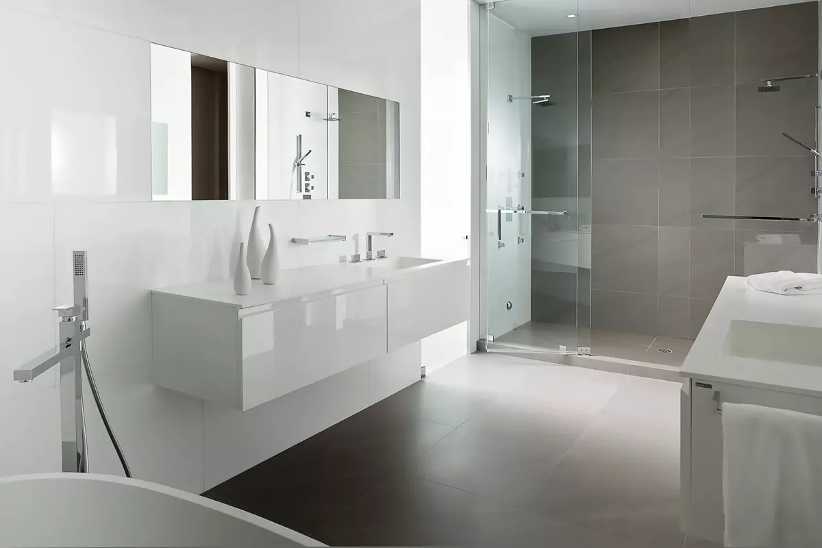 Bathroom (linepe tse 165): Bath le ho hlapa ka kamoreng e le 'ngoe. Mehlala e metle le e semetso. Re khetha bahlophisi. Resitlisi ea Ergonomics, moralo 10167_99