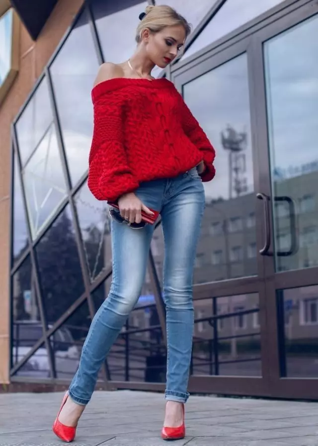 Sweater Roundan (foto 53): Gịnị bụ Rouser Swerder (Rubin), sweta si na Roupan 1016_46