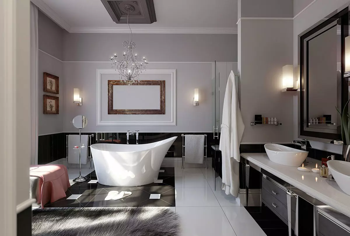 Μπάνιο Sconce: Επιλέγουμε αδιάβροχα μοντέλα σε ένα κλασικό και άλλο στυλ στον τοίχο 10177_34