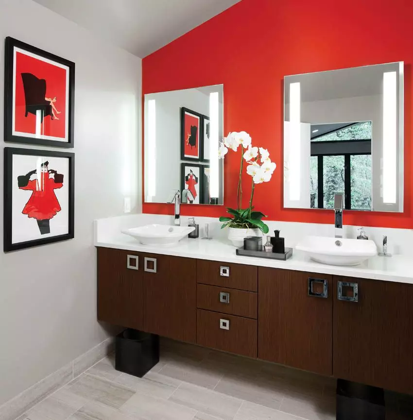 욕실 Sconce : 우리는 벽에 고전적인 다른 스타일로 방수 모델을 선택합니다. 10177_40