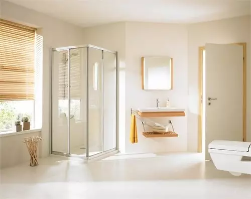 Thiết kế phòng tắm với vòi hoa sen (115 ảnh): Thiết kế một bồn tắm nhỏ với vòi hoa sen, phòng tắm thiết kế nội thất có máy giặt trong một ngôi nhà riêng 10181_66